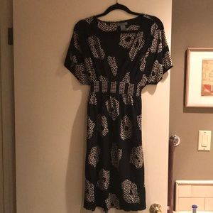 Anthropologie Maple Black Floral Dress